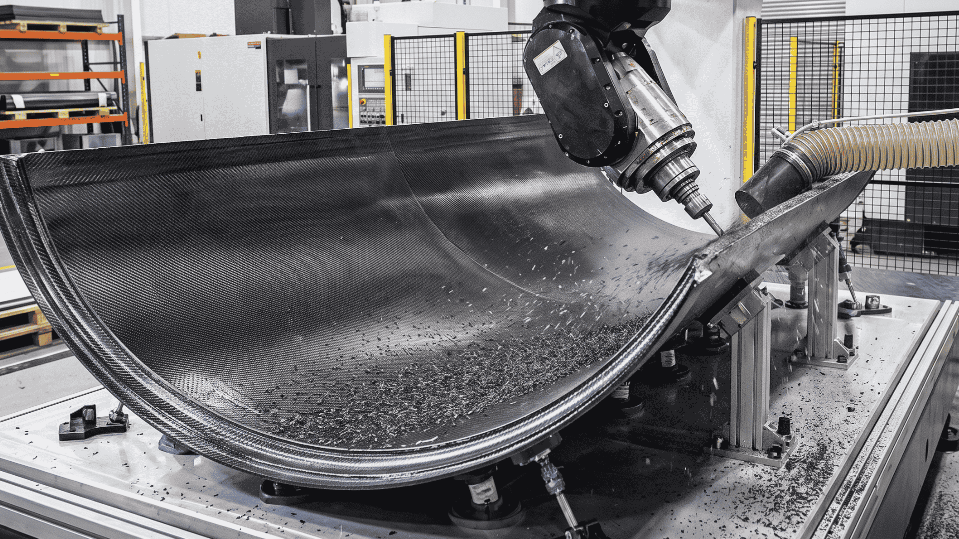 Statt carbon fiber 5 axis machining